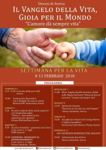 Programma “SETTIMANA PER LA VITA”